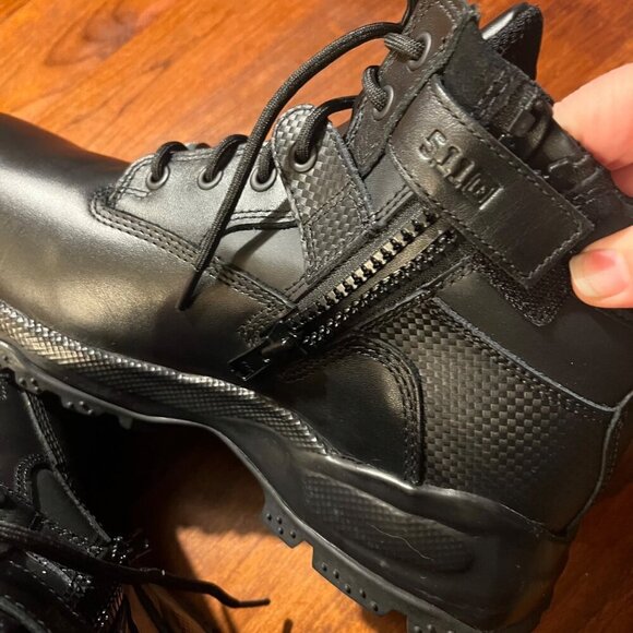 NEW 5.11 Tactical Series Shield 6" Zip Boots w/ Protective Toe ASTM Cert.- Sz 13 - Picture 7 of 9